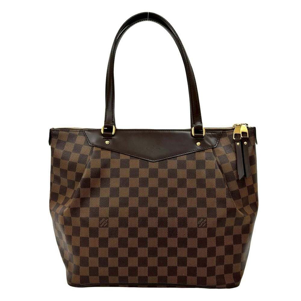 LOUIS VUITTON Brown Damier Leather Shoulder Bag